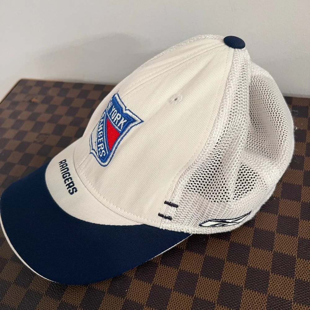 New York Rangers White and Blue Cap